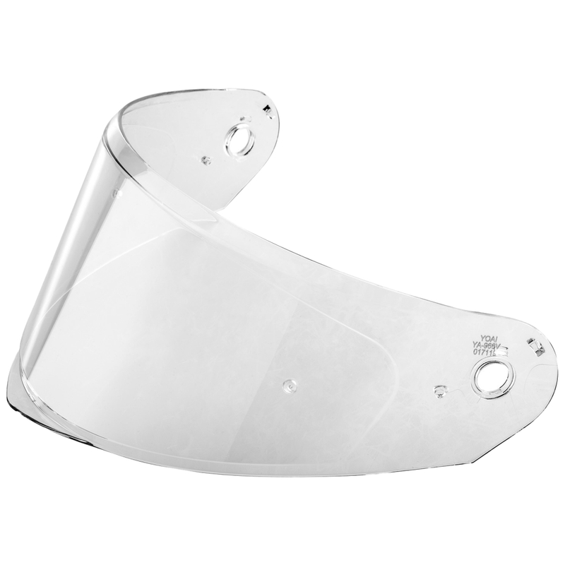 Visera para cascos de moto NOX N350 con preparación para Pinlock, transparente