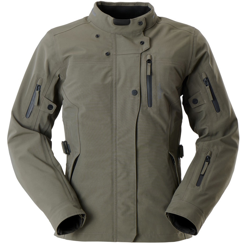 Chaqueta de moto Furygan Sarah Trooper para mujer, color verde caqui.