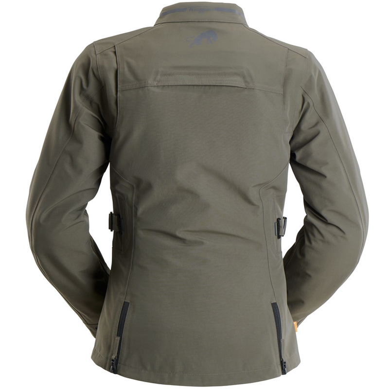Chaqueta de moto Furygan Sarah Trooper para mujer, color verde caqui.