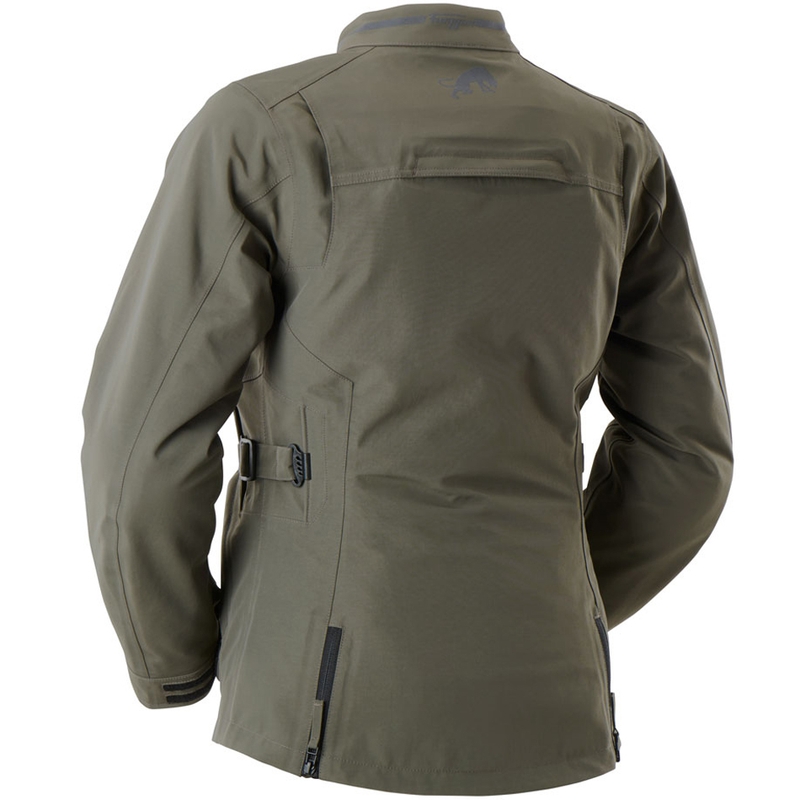 Chaqueta de moto Furygan Sarah Trooper para mujer, color verde caqui.