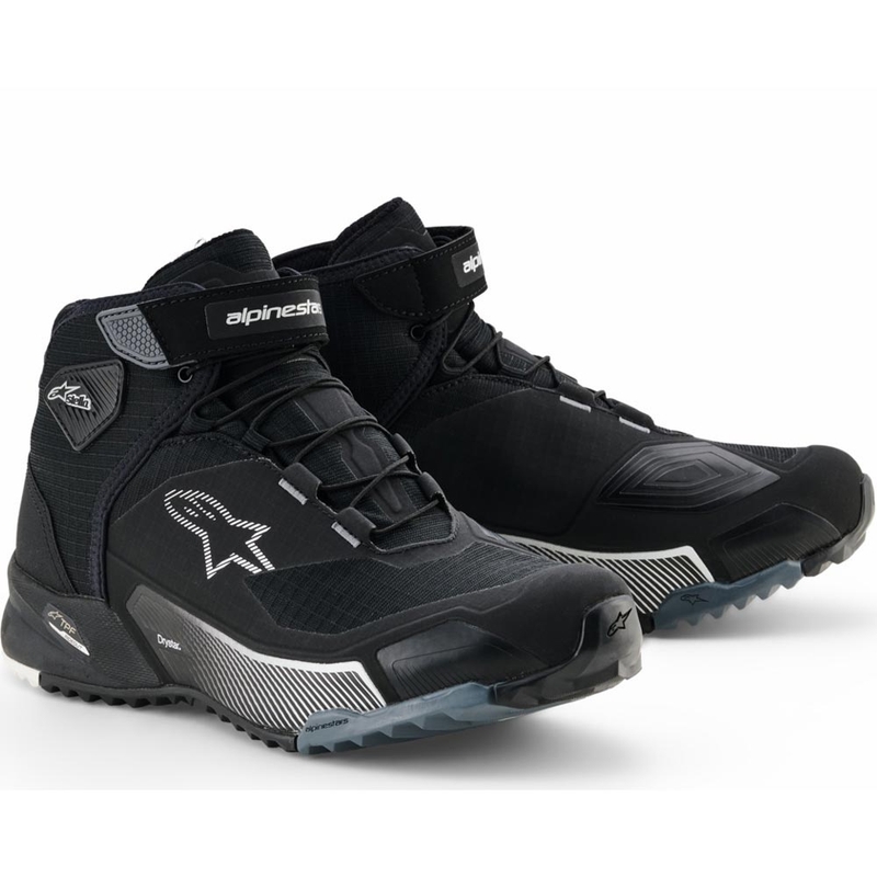 Botas de moto Alpinestars Stella CR-X Drystar para mujer en negro, gris y blanco