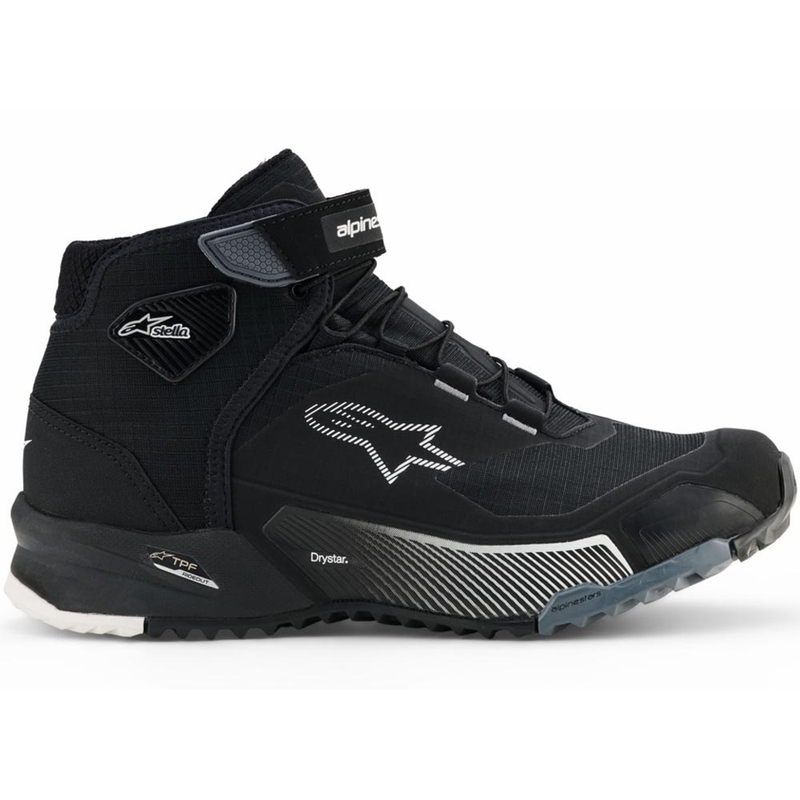 Botas de moto Alpinestars Stella CR-X Drystar para mujer en negro, gris y blanco