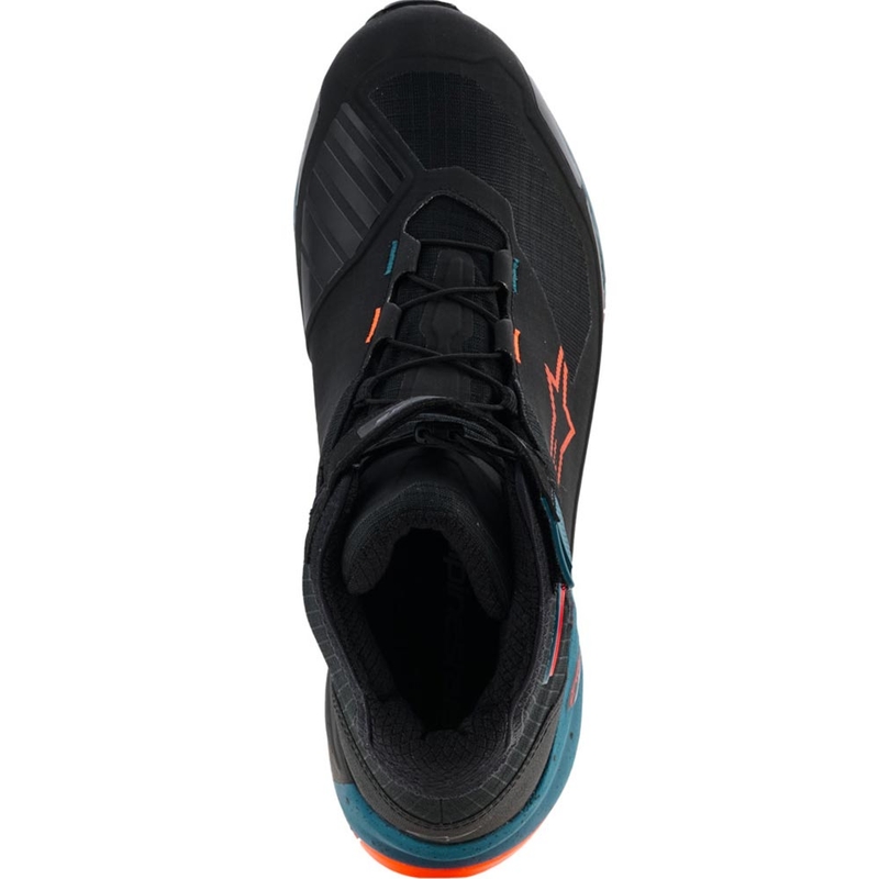 Botas de moto Alpinestars CR-X Drystar negro-azul-naranja fluo