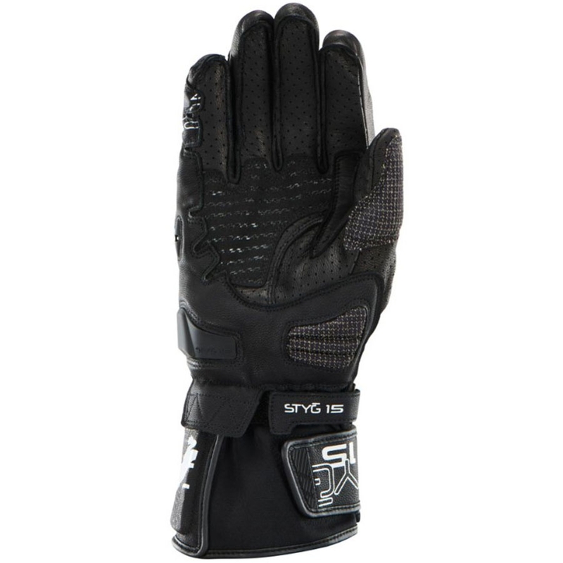 Guantes de moto ventilados Furygan STYG 15 negro-blanco