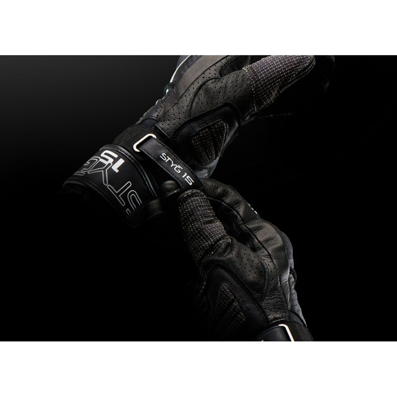 Guantes de moto ventilados Furygan STYG 15 negro-blanco