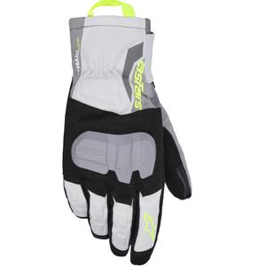 Guantes de moto Alpinestars XT-3 Drystar con aislamiento (negro, gris oscuro, gris claro y amarillo)