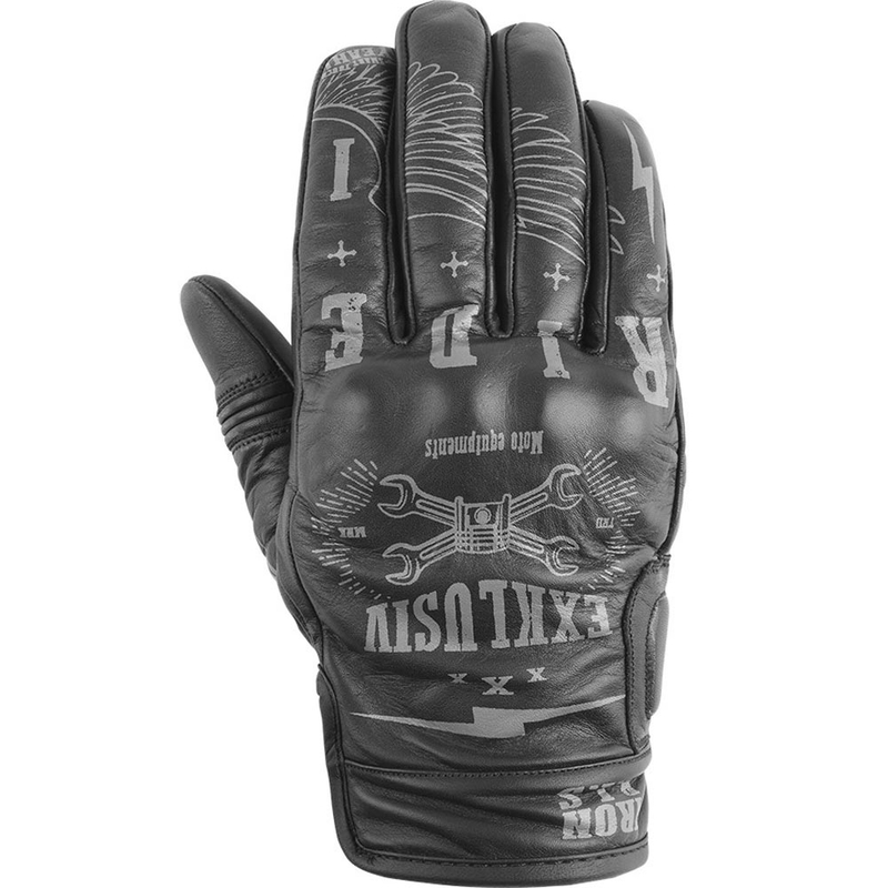 Guantes de moto NOX Exklusiv Iron Ris negros