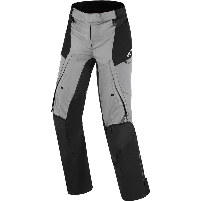 Pantalones de moto Alpinestars Stella Andes V4 Drystar para mujer, color negro y gris oscuro