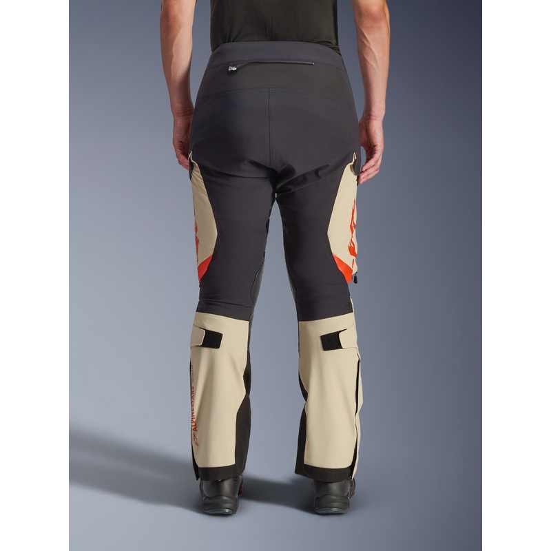 Pantalones de moto Alpinestars Halo PRO Drystar XF color crema, negro y rojo