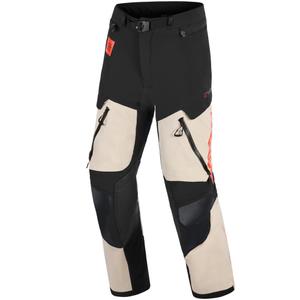 Pantalones de moto Alpinestars Halo PRO Drystar XF color crema, negro y rojo
