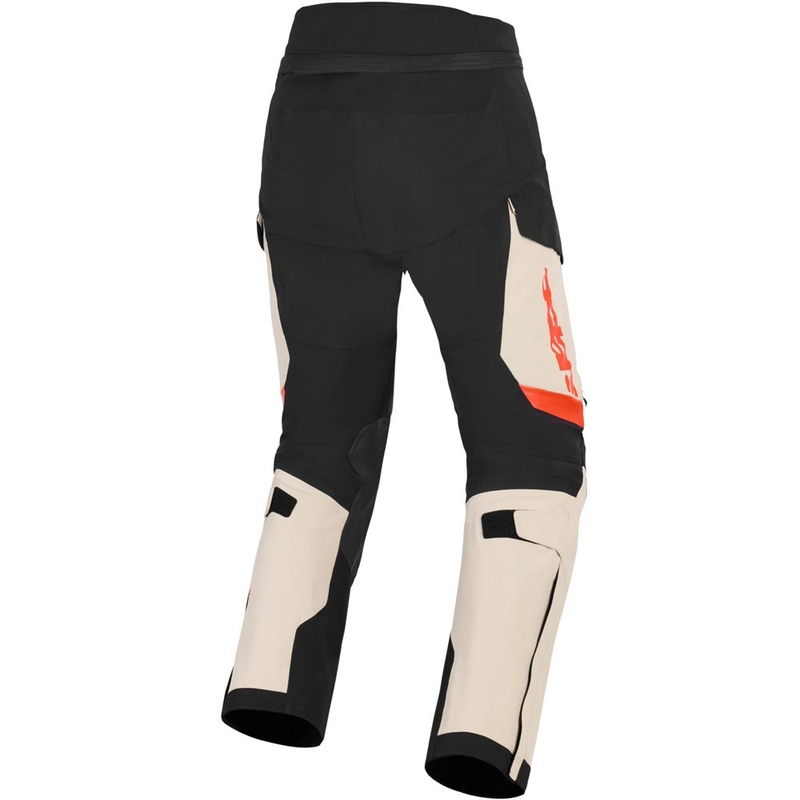 Pantalones de moto Alpinestars Halo PRO Drystar XF color crema, negro y rojo