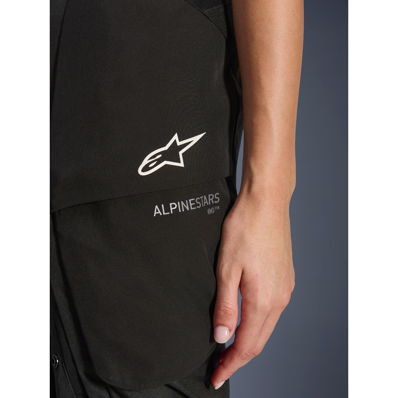 Pantalones de moto Alpinestars Stella Andes V4 Drystar para mujer, color negro