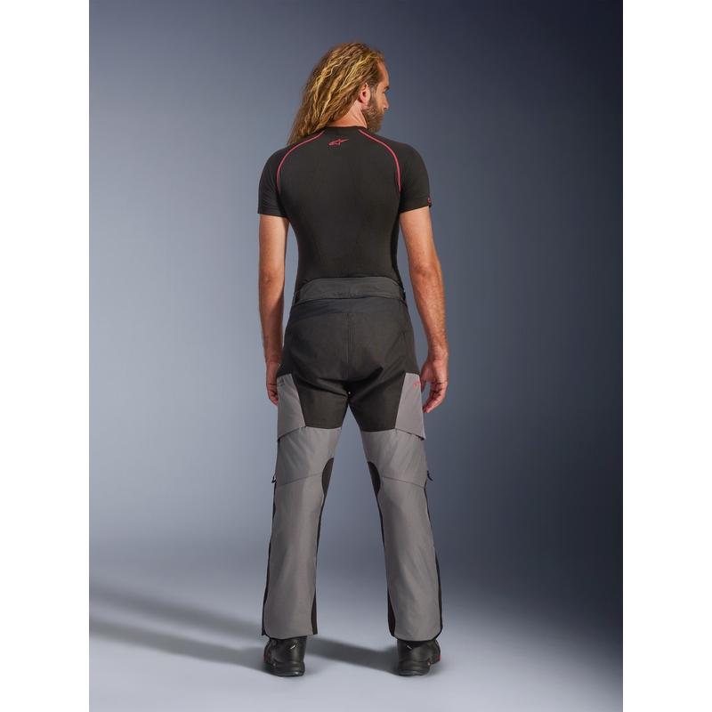 Pantalones de moto Alpinestars Andes V4 Drystar negro-gris oscuro