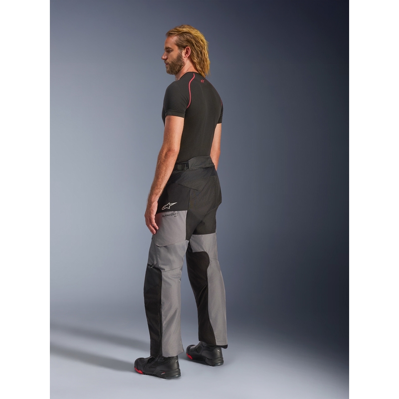 Pantalones de moto Alpinestars Andes V4 Drystar negro-gris oscuro