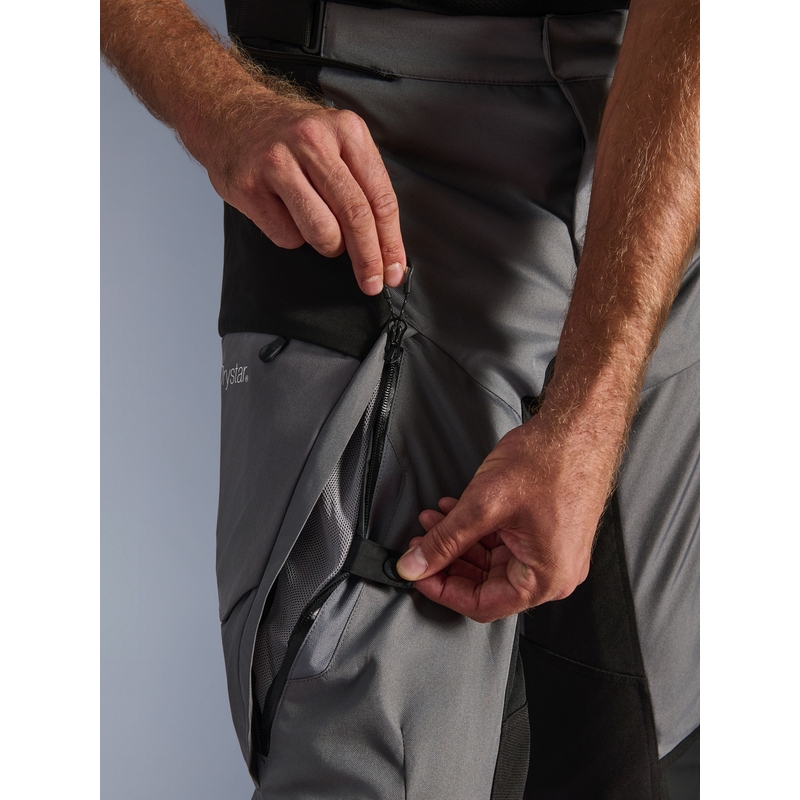 Pantalones de moto Alpinestars Andes V4 Drystar negro-gris oscuro