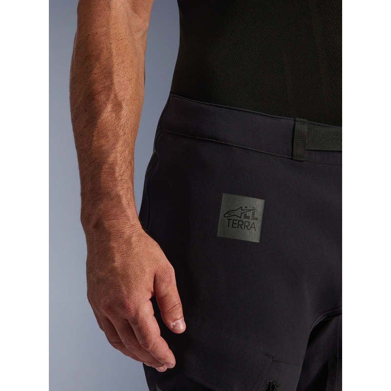 Pantalones de moto Alpinestars Halo PRO Drystar XF negro-gris oscuro-rojo