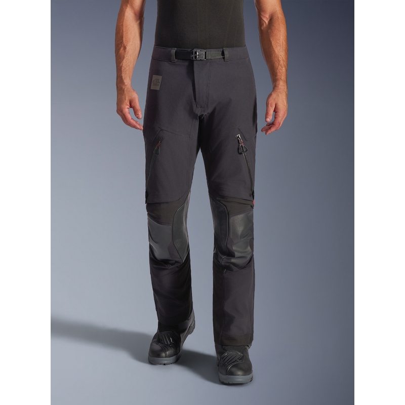 Pantalones de moto Alpinestars Halo PRO Drystar XF negro-gris oscuro-rojo