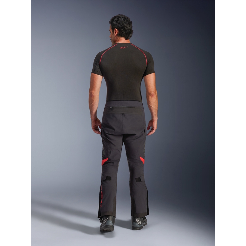 Pantalones de moto Alpinestars Halo PRO Drystar XF negro-gris oscuro-rojo