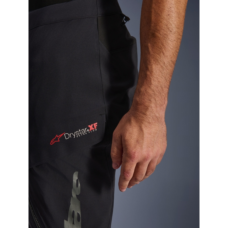 Pantalones de moto Alpinestars Halo PRO Drystar XF negro-gris oscuro-rojo