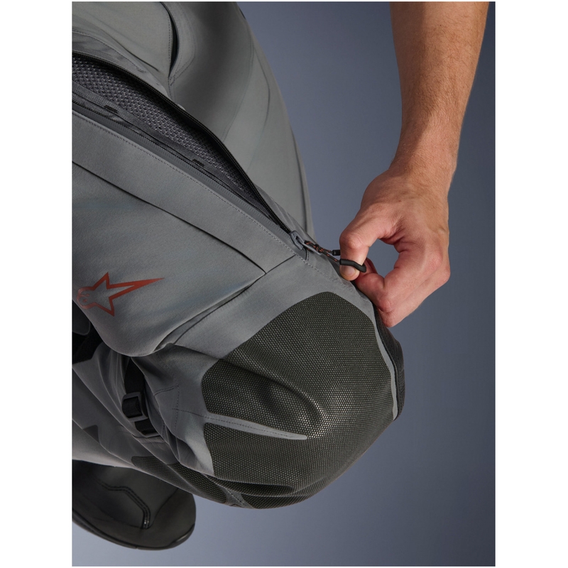 Pantalones cortos de moto Alpinestars Nazca 3L Gore-Tex PRO gris oscuro-negro
