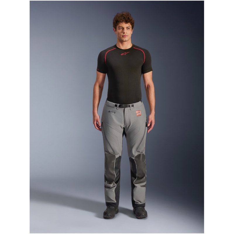 Pantalones cortos de moto Alpinestars Nazca 3L Gore-Tex PRO gris oscuro-negro