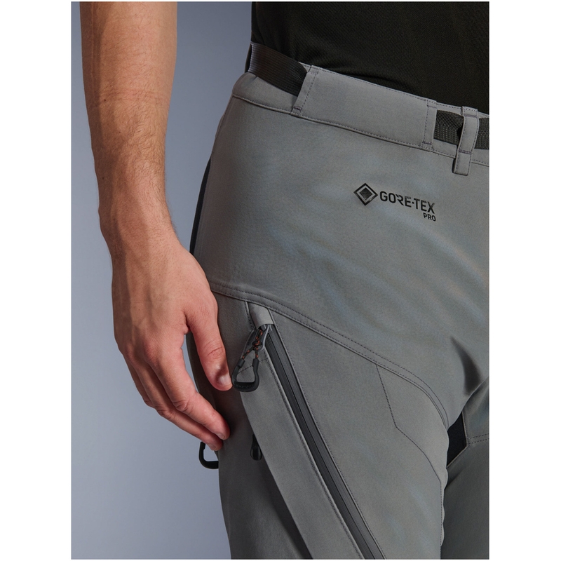 Pantalones cortos de moto Alpinestars Nazca 3L Gore-Tex PRO gris oscuro-negro