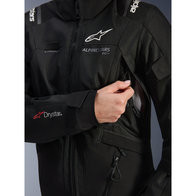 Chaqueta de moto Alpinestars Stella Andes V4 Drystar para mujer, color negro