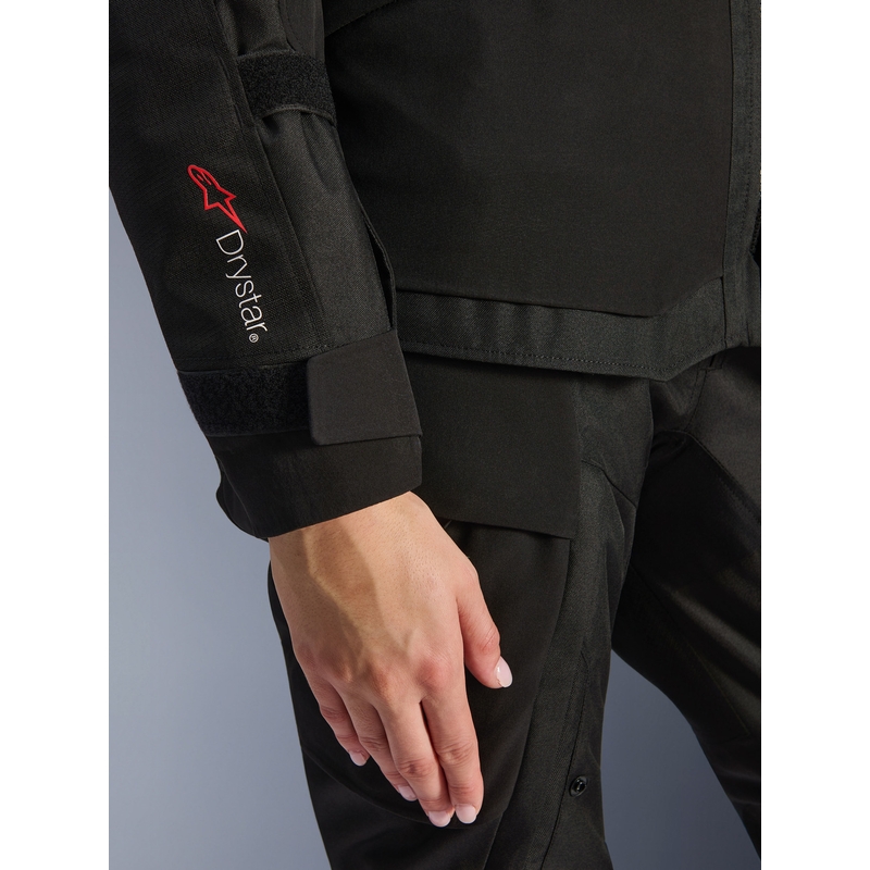 Chaqueta de moto Alpinestars Stella Andes V4 Drystar para mujer, color negro