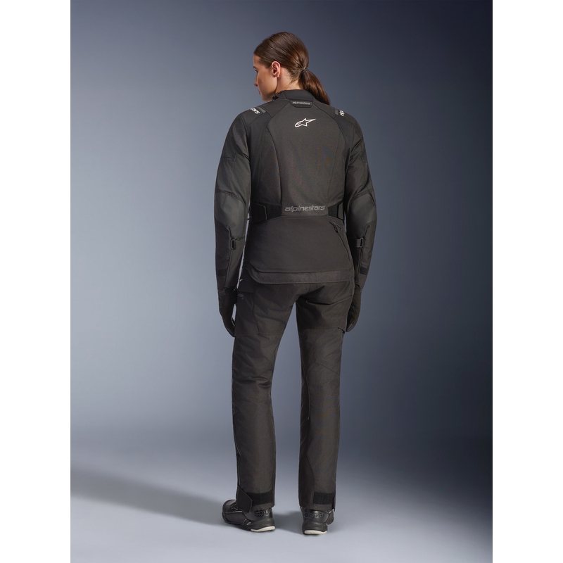 Chaqueta de moto Alpinestars Stella Andes V4 Drystar para mujer, color negro