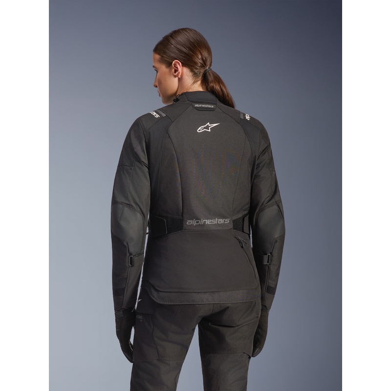 Chaqueta de moto Alpinestars Stella Andes V4 Drystar para mujer, color negro