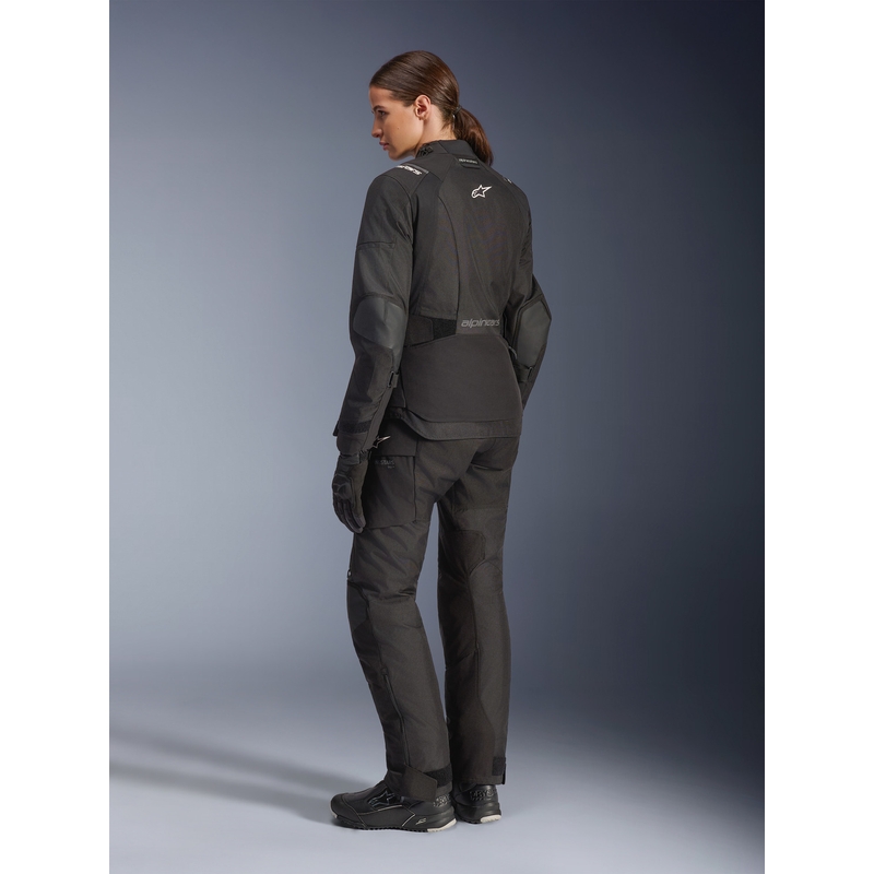 Chaqueta de moto Alpinestars Stella Andes V4 Drystar para mujer, color negro