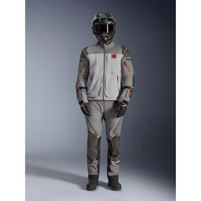 Chaqueta de moto Alpinestars Nazca 3L Gore-Tex PRO gris oscuro-gris claro