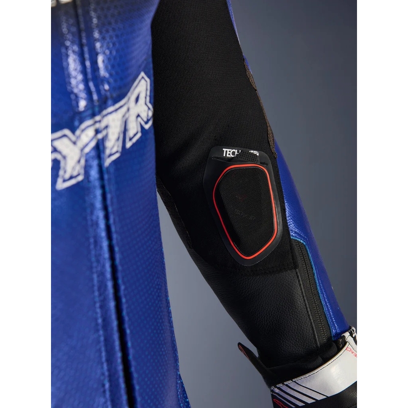 Mono de moto de cuero de una pieza Alpinestars GP-R7 colección YAMAHA GYTR TECH-AIR compatible azul-negro-blanco-rojo