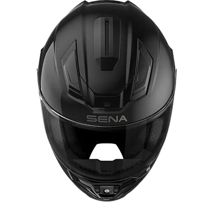 Casco integral de motocicleta con auriculares SENA Phantom ANC, negro mate