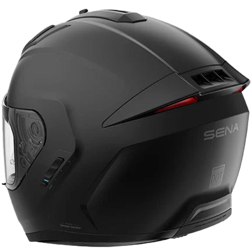 Casco integral de motocicleta con auriculares SENA Phantom ANC, negro mate