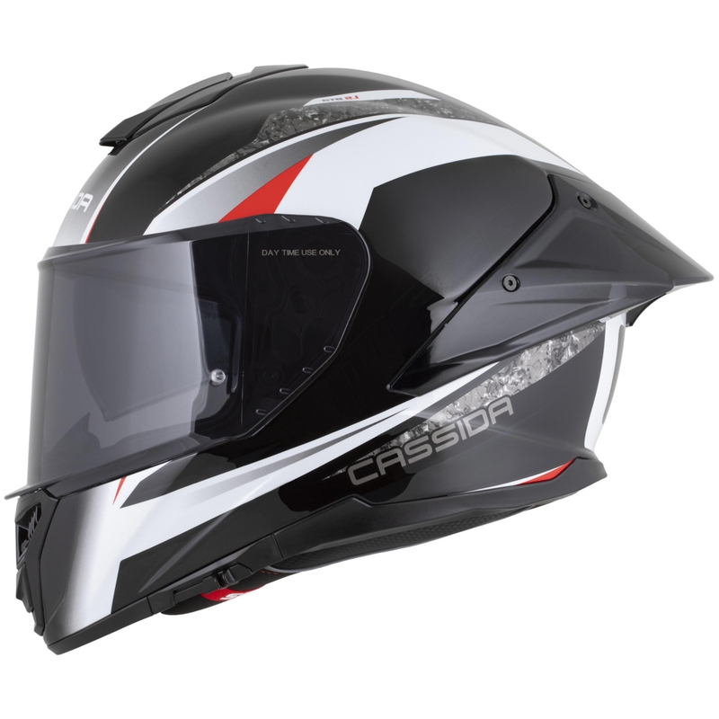 Casco integral de moto Cassida Integral GTS 2.1 Mega negro-blanco-rojo