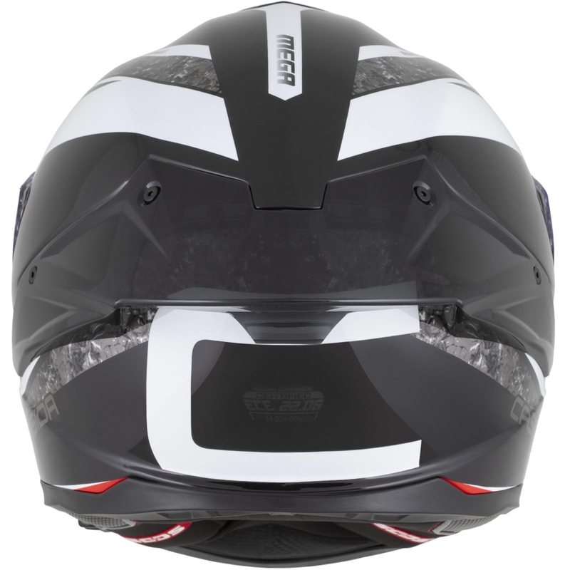 Casco integral de moto Cassida Integral GTS 2.1 Mega negro-blanco-rojo