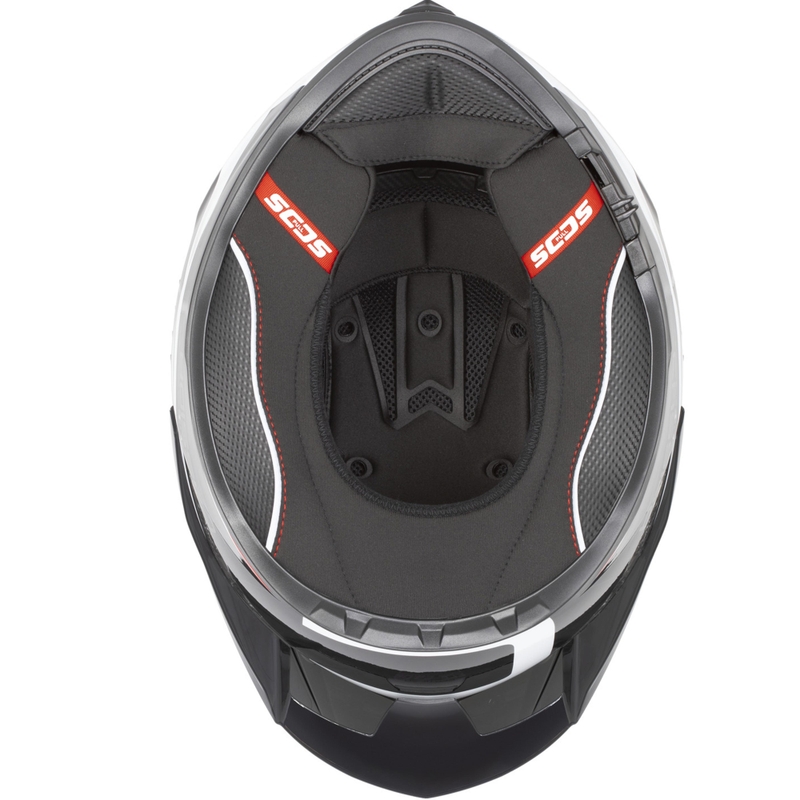 Casco integral de moto Cassida Integral GTS 2.1 Mega negro-blanco-rojo