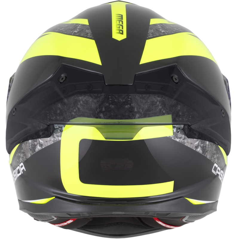 Casco integral de moto Cassida Integral GTS 2.1 Mega negro-amarillo fluo-blanco