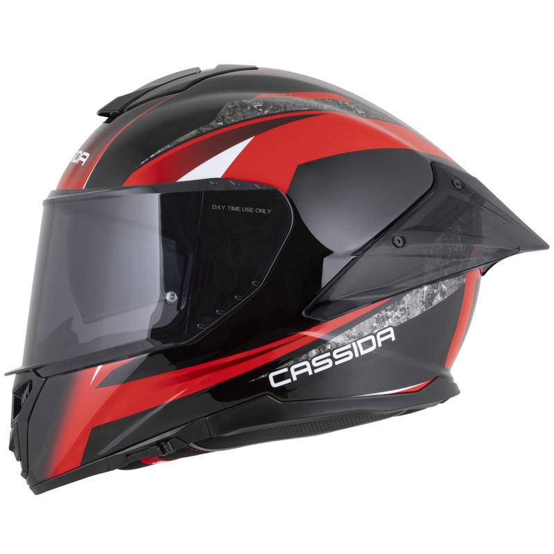Casco integral de moto Cassida Integral GTS 2.1 Mega negro-rojo-blanco