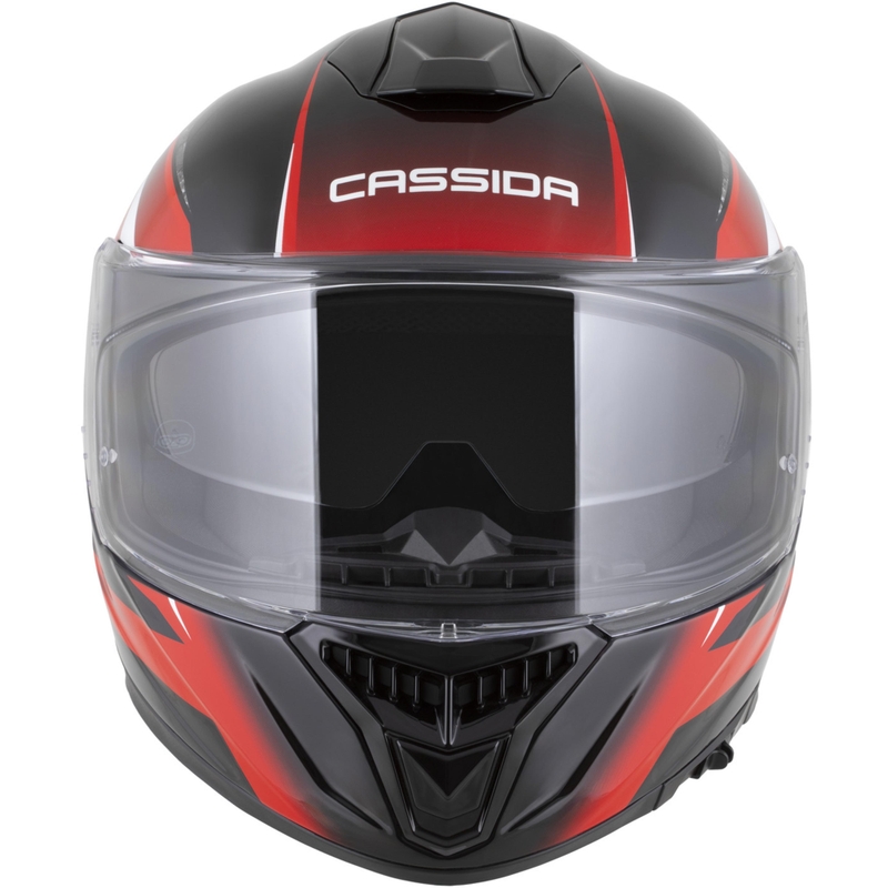 Casco integral de moto Cassida Integral GTS 2.1 Mega negro-rojo-blanco