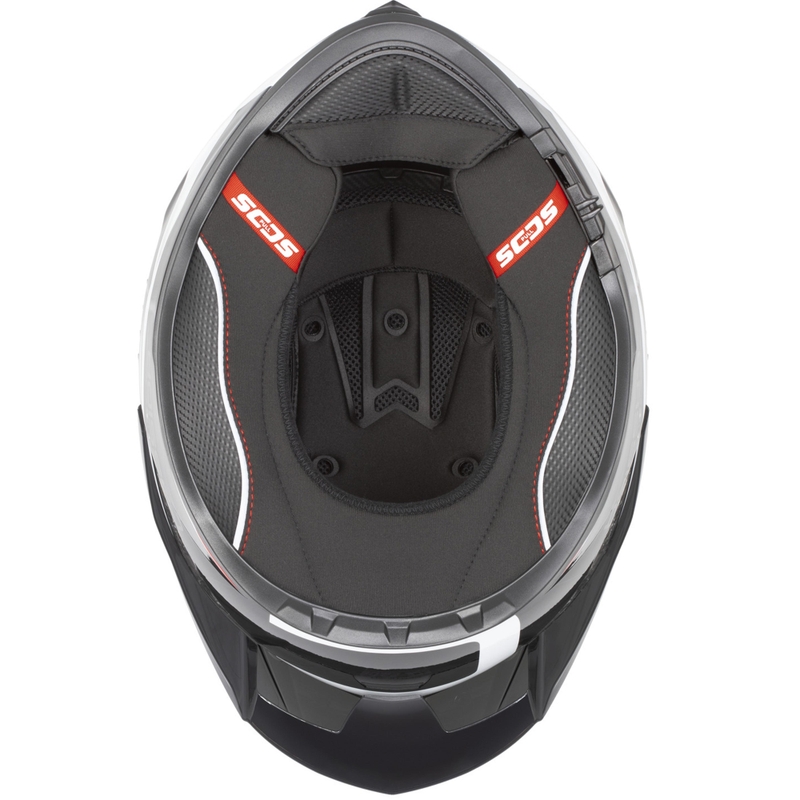 Casco integral de moto Cassida Integral GTS 2.1 Mega negro-rojo-blanco
