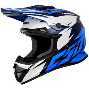 Casco de motocross Cassida Cross Cup Two negro-blanco-azul