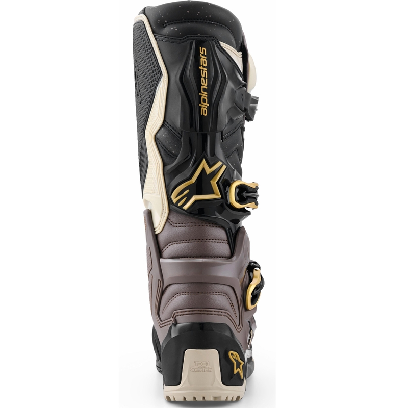 Botas de moto Alpinestars TECH 7 Enduro Drystar Negro-Gris oscuro-Dorado
