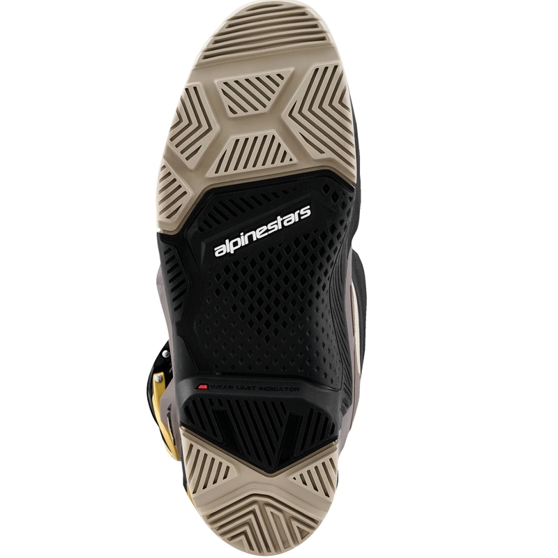 Botas de moto Alpinestars TECH 7 Enduro Drystar Negro-Gris oscuro-Dorado