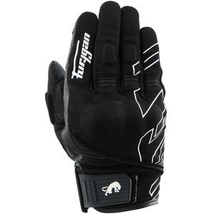 Guantes de moto Furygan Jet Neon D3O® Evo para mujer, color negro-blanco