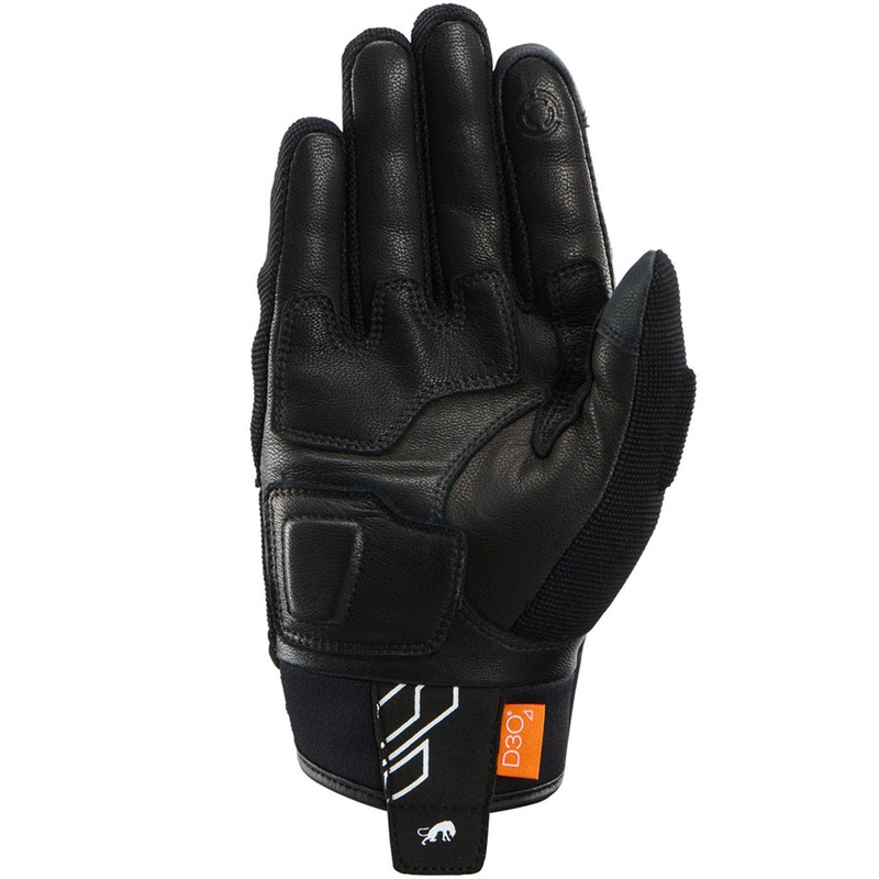 Guantes de moto Furygan Jet Neon D3O® Evo para mujer, color negro-blanco