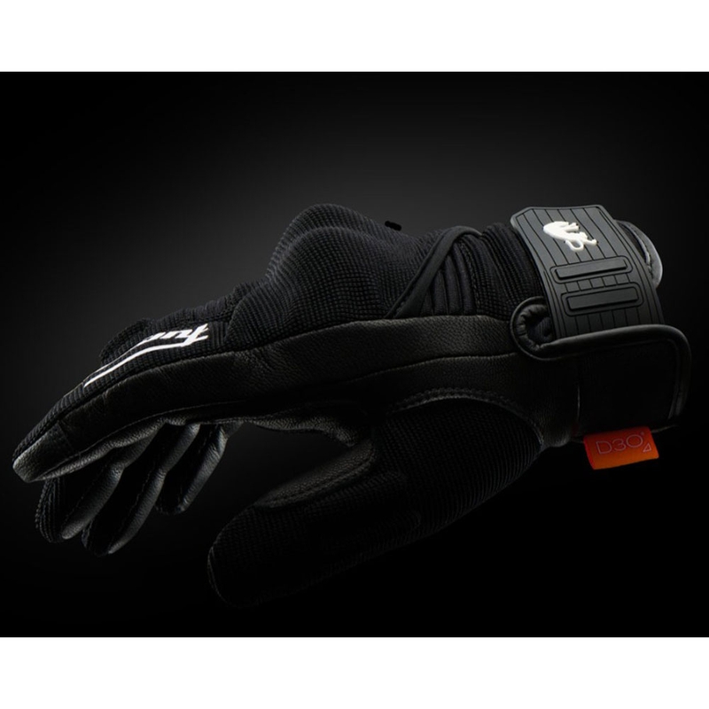 Guantes de moto Furygan Jet Neon D3O® Evo para mujer, color negro-blanco