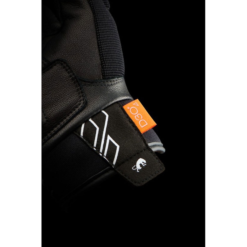 Guantes de moto Furygan Jet Neon D3O® Evo para mujer, color negro-blanco