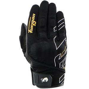 Guantes de moto Furygan Jet Neon D3O® Evo para mujer, color negro y dorado.